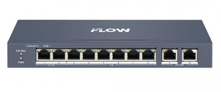 F-SW-EM410HPOE-VM POE-коммутатор смарт-управляемый с грозозащитой 6кВ Фото