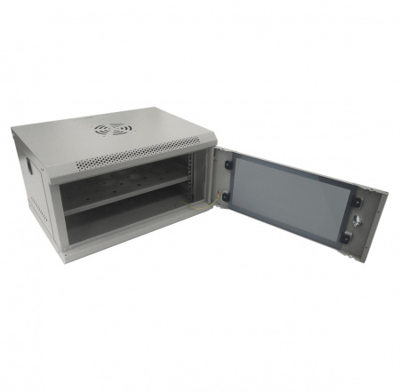 ST-NC6U01 (СЕРЫЙ) С ПОЛКОЙ, (версия 2) Шкаф телекоммуникационный Фото