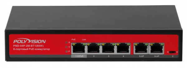 6-портовый коммутатор с функцией PoE Фото