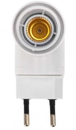 Переходник цокольный 250 В~E14 с выключателем REXANT Фото