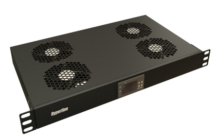 Hyperline TRFA-WB-MICR-4F-RAL9004 Модуль вентиляторный 19