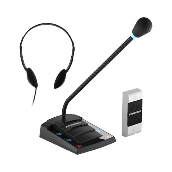 Stelberry S-401 Устройство переговорное клиент-кассир, дуплексное Фото Stelberry S-401 Устройство переговорное клиент-кассир, дуплексное Фото