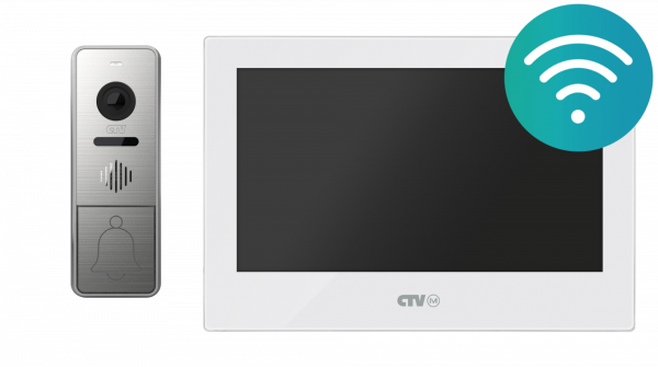 KIT  Cloud 7 Комплект  видеодомофона из вызывной панели CTV-D4005 и монитор CTV-iM Cloud 7 Фото KIT  Cloud 7 Комплект  видеодомофона из вызывной панели CTV-D4005 и монитор CTV-iM Cloud 7 Фото