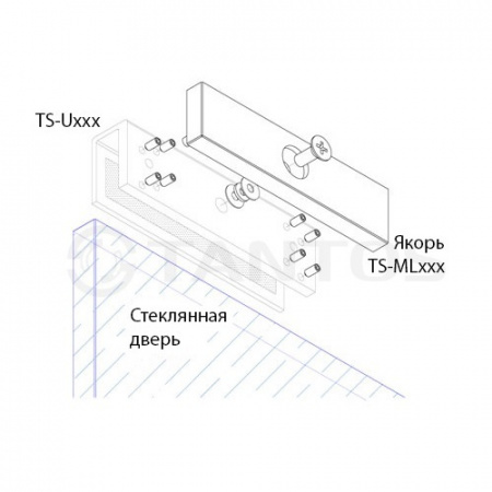 TS-U180 U-адаптер для крепления замка TS-ML180 Фото TS-U180 U-адаптер для крепления замка TS-ML180 Фото