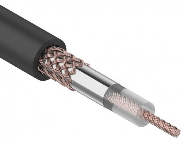 Кабель коаксиальный REXANT RG-58 A/U, (64%), 50 Ом, бухта 305м. Фото Кабель коаксиальный REXANT RG-58 A/U, (64%), 50 Ом, бухта 305м. Фото