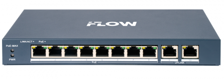 F-SW-EM410POE-VM/L POE-коммутатор смарт-управляемый с грозозащитой 6кВ Фото