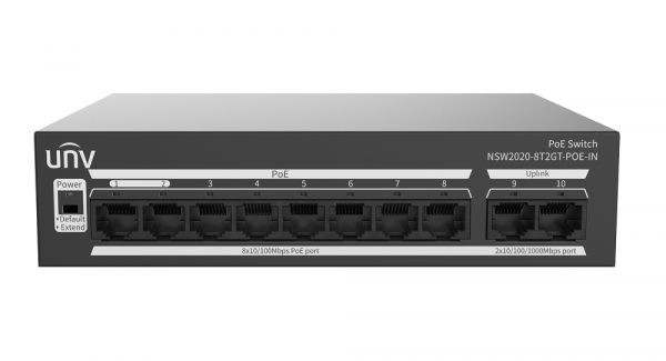 NSW2020-8T2GT-POE-IN 8-портовый неуправляемый коммутатор Фото