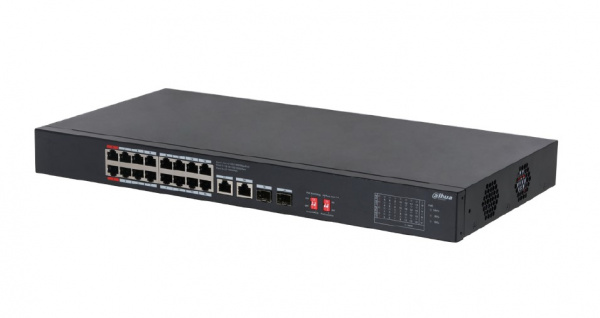 DH-S3220-16GT-240 16-портовый неуправляемый гигабитный коммутатор с PoE, уровень L2 Фото