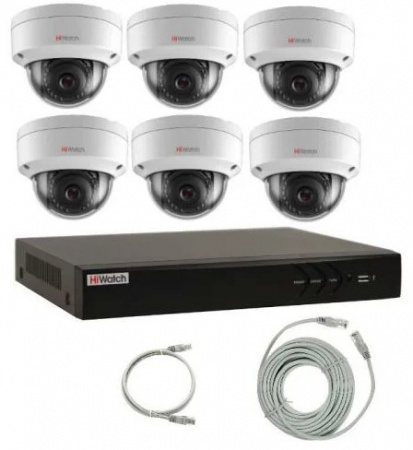 Комплект IP камер видеонаблюдения 6IPHFH2 Фото