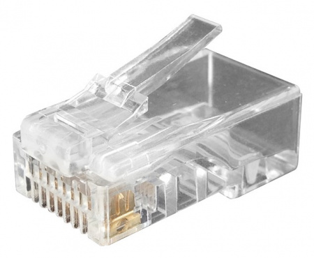 Hyperline PLUG-8P8C-U-C6-100 Разъем RJ-45(8P8C) под витую пару, категория 6 (100 шт) Фото
