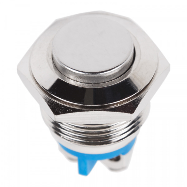 Кнопка  антивандальная Ø16  Б/Фикс (2с винт) (ON)-OFF выпуклая  REXANT Фото