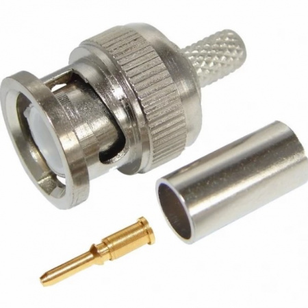 Разъем штекер BNC RG-6 обжим REXANT Фото
