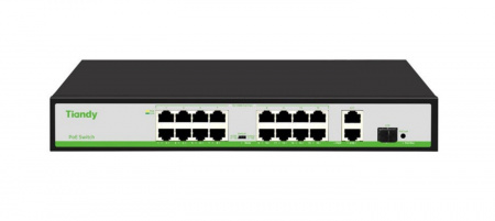 TC-P3S019 Spec:H/1621/AT/180 Неуправляемый РоЕ коммутатор, 19 портов (16 РоЕ RJ-45 х100Мбит/с + 2 Uplink RJ-45 х1Гбит/с + 1 Uplink SFP х1Гбит/с) Фото TC-P3S019 Spec:H/1621/AT/180 Неуправляемый РоЕ коммутатор, 19 портов (16 РоЕ RJ-45 х100Мбит/с + 2 Uplink RJ-45 х1Гбит/с + 1 Uplink SFP х1Гбит/с) Фото