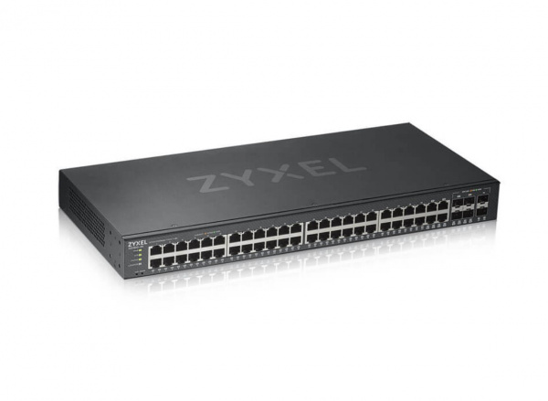Гибридный Smart коммутатор Zyxel NebulaFlex GS1920-48v2, 44xGE, 4xCombo (SFP/RJ-45), 2xSFP, автономное/облачное управление Фото
