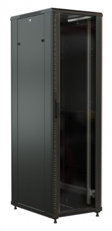 WR-TT-2768-AS-RAL9004 Шкаф напольный 19-дюймовый, 27U, 1388x600х800 мм (ВхШхГ) Фото