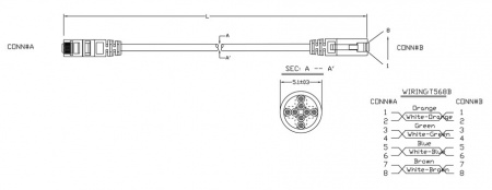 Hyperline PC-LPM-UTP-RJ45-RJ45-C5e-0.5M-LSZH-GY Патч-корд U/UTP, Cat.5e, LSZH, 0.5 м, серый Фото