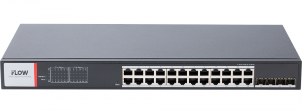 F-SW-IM628HPOE-PM-24G4GO Смарт-управляемый промышленный PoE-коммутатор L2 Фото F-SW-IM628HPOE-PM-24G4GO Смарт-управляемый промышленный PoE-коммутатор L2 Фото