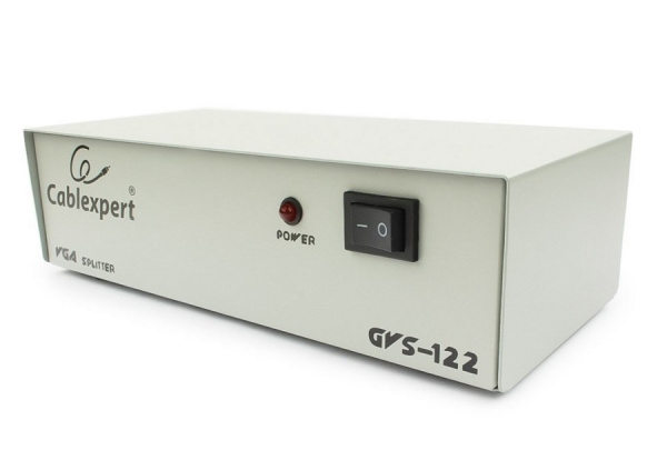 Разветвитель VGA Cablexpert GVS122, HD15F/2x15F, 1 компьютер - 2 монитора, каскадируемый Фото Разветвитель VGA Cablexpert GVS122, HD15F/2x15F, 1 компьютер - 2 монитора, каскадируемый Фото