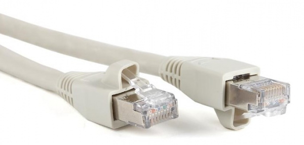 Hyperline PC-LPM-STP-RJ45-RJ45-C6a-2M-LSZH-GY Патч-корд F/UTP, экранированный, Cat.6a, LSZH, 2 м. Фото