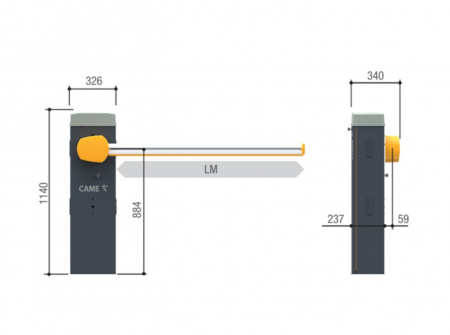 GLS combo KIT Комплект шлагбаума GARD LS (тумба, стрела, крепление, светоотражающие наклейки) Фото GLS combo KIT Комплект шлагбаума GARD LS (тумба, стрела, крепление, светоотражающие наклейки) Фото