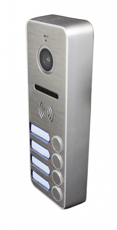 iPanel 2 (Metal) 4 аб. Цветная вызывная панель видеодомофона на 4 абонента Фото