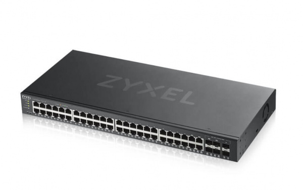 Гибридный Smart коммутатор Zyxel NebulaFlex GS1920-48v2, 44xGE, 4xCombo (SFP/RJ-45), 2xSFP, автономное/облачное управление Фото