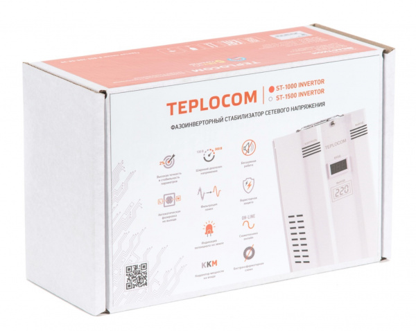 Teplocom ST 1500 Invertor Фазоинверторный стабилизатор сетевого напряжения Фото Teplocom ST 1500 Invertor Фазоинверторный стабилизатор сетевого напряжения Фото