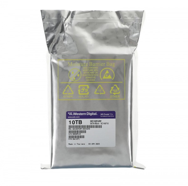 Жесткий диск 10ТБ WD Purple Pro HDD WD102PURP SATA III, 3.5