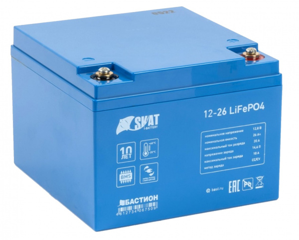 Skat i-Battery 12-26 LiFePo4 аккумуляторная батарея Фото Skat i-Battery 12-26 LiFePo4 аккумуляторная батарея Фото